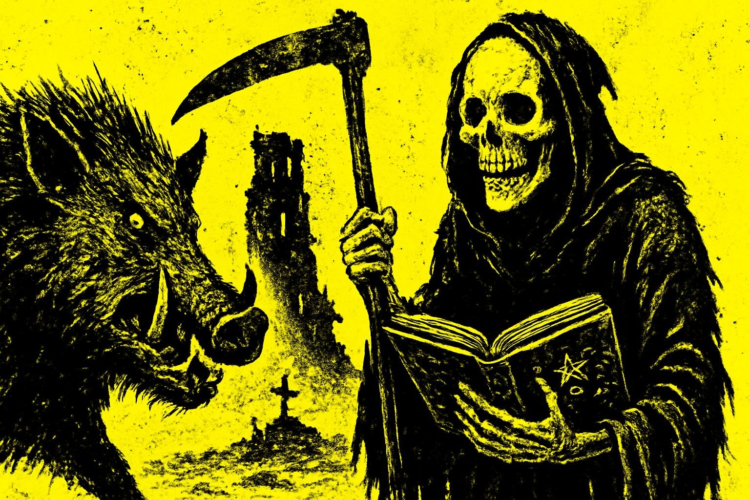 Free League – MÖRK BORG Cult Feretory – Zine Artpunk – Monstres, Aventures, Dark Fantasy